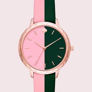 kate spade new york morningside scallop bicolor leather watch